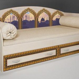 Кровать с аппликацией «Жасмин»